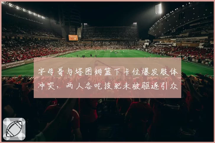 字母哥与塔图姆篮下卡位爆发肢体冲突,两人各吃技犯未被驱逐引众怒